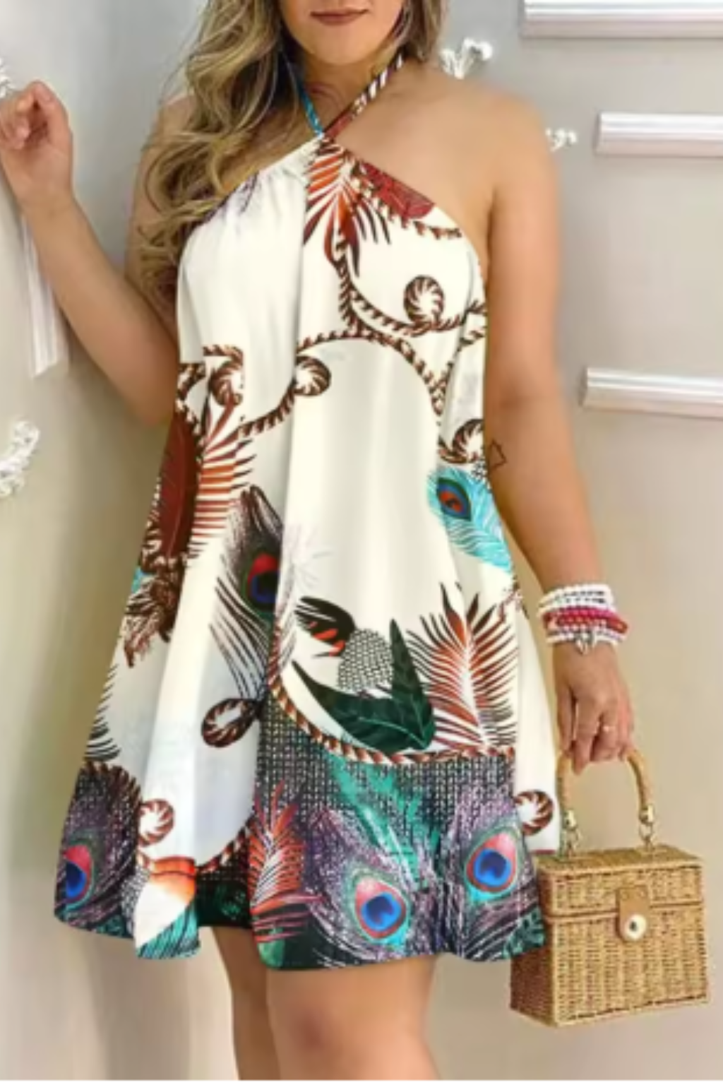 Elara | Women Halter Neck Backless Mini Dress