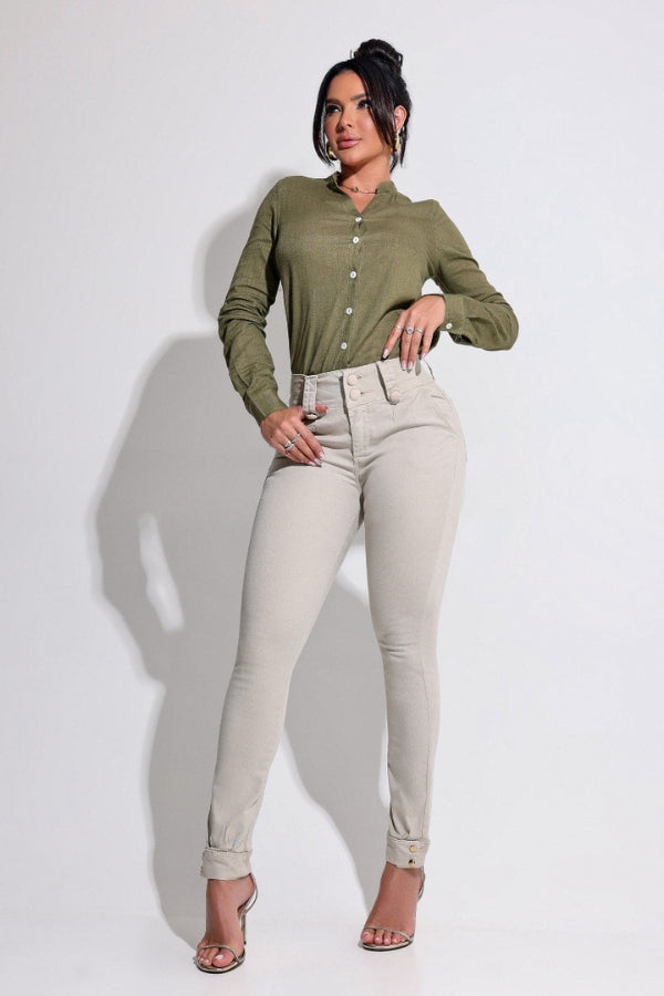 Alice™ Sculpting Skinny Jeans with Hem Detail
