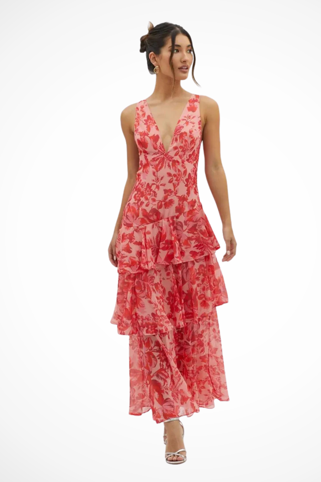 Arden | Women’s Elegant Spring Maxi Dress with Layered Skirt