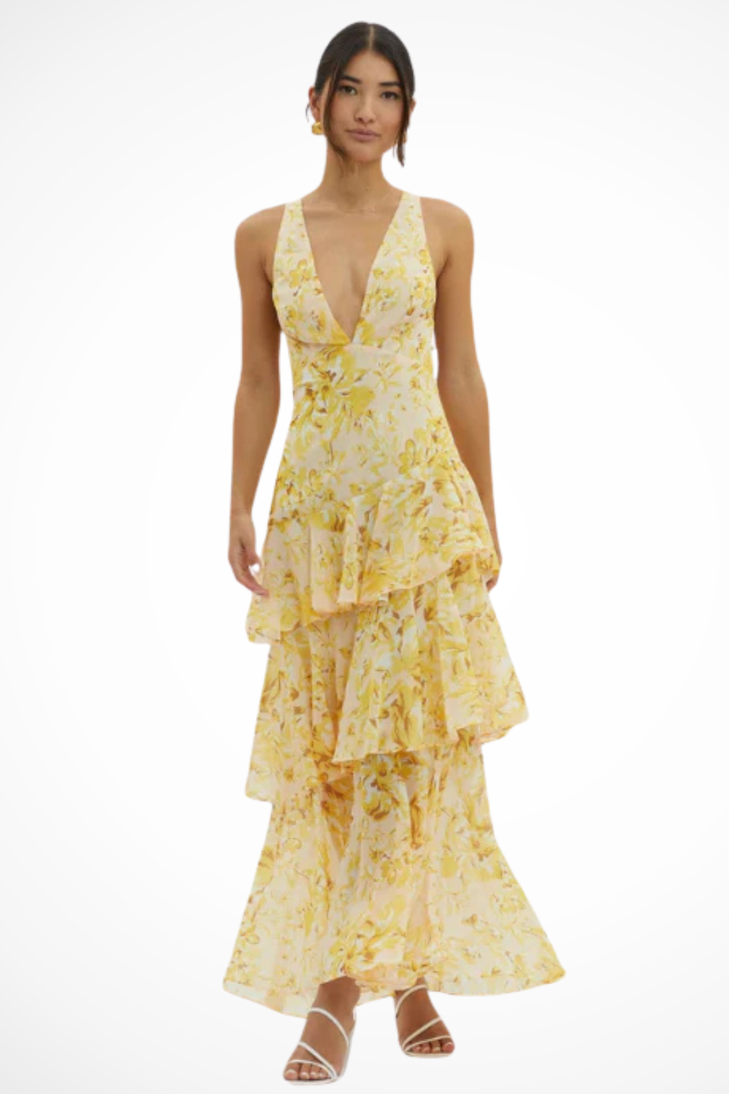 Arden | Women’s Elegant Spring Maxi Dress with Layered Skirt