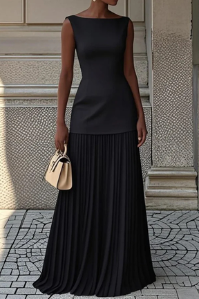 Eline | Women Elegant Pleated Formal Maxi Dress