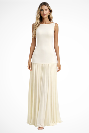 Eline | Women Elegant Pleated Formal Maxi Dress