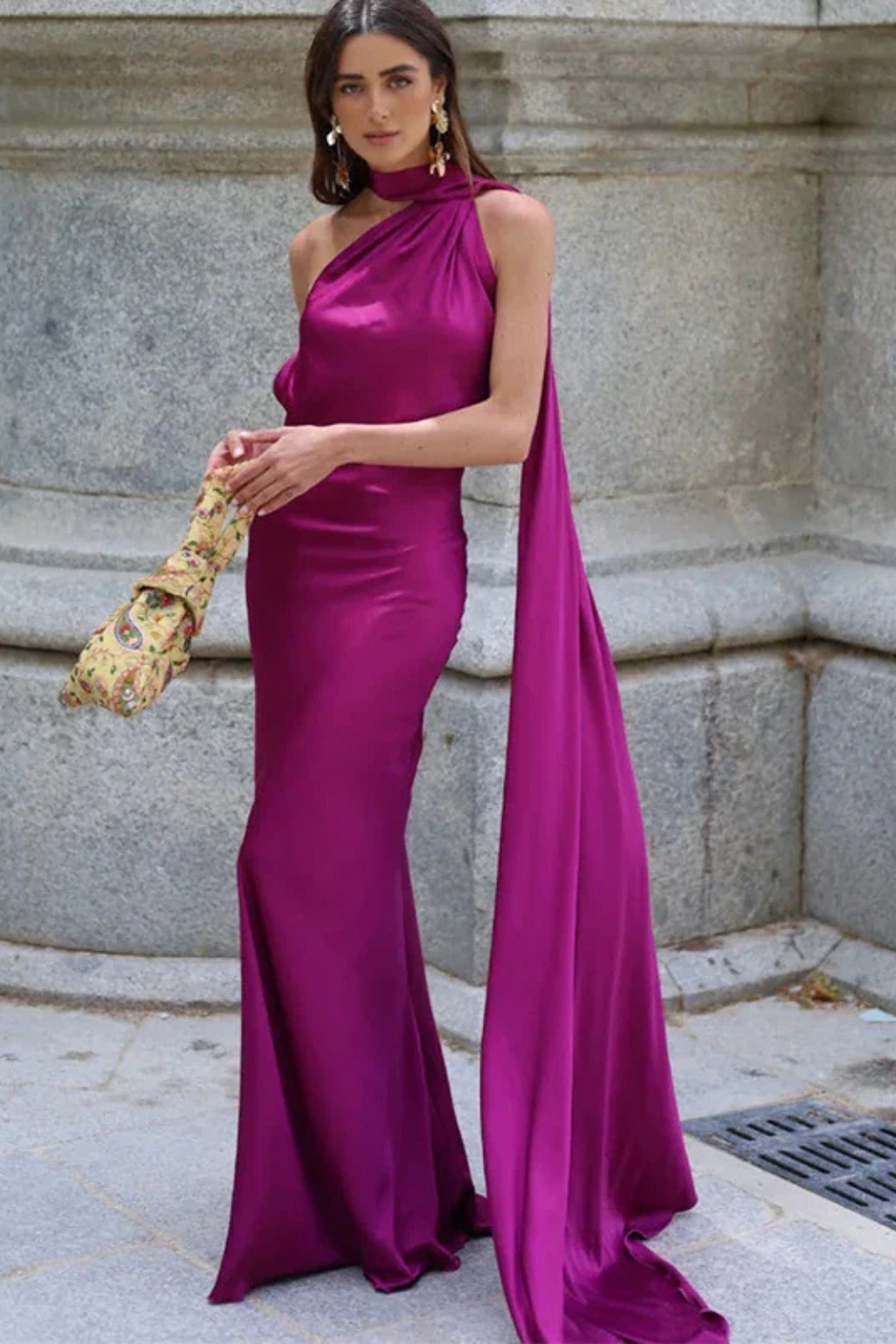 Aurelia | Women Halter Neck Sleeveless Maxi Wedding Guest Dress