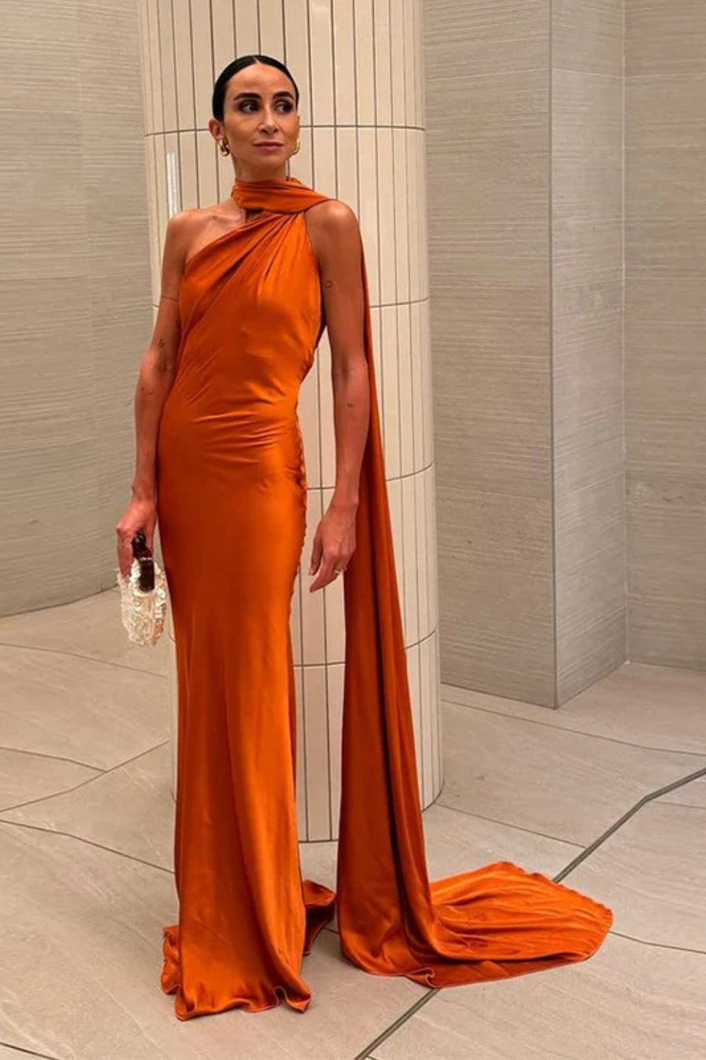 Aurelia | Women Halter Neck Sleeveless Maxi Wedding Guest Dress