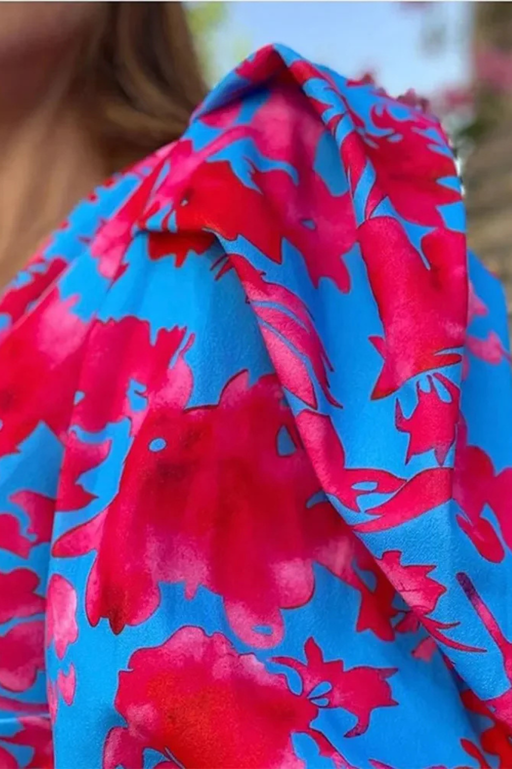Sophia | Women Printed Puff Sleeve Occasion Summer Midi Dress