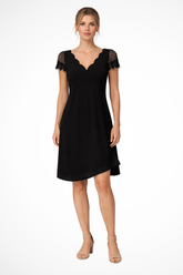 Harriet | Women Lace Sleeve Midi Wedding Guest Dress