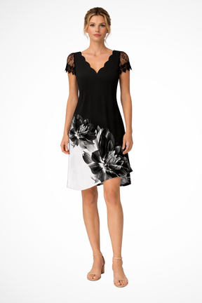Harriet | Women Lace Sleeve Midi Wedding Guest Dress