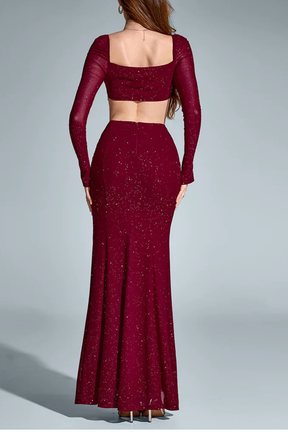 Seraphina | Women Halter Neck Wedding Guest Maxi Dress