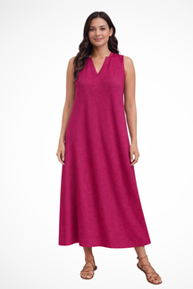 Edith | Women’s Sleeveless V Neck Maxi Summer Dress