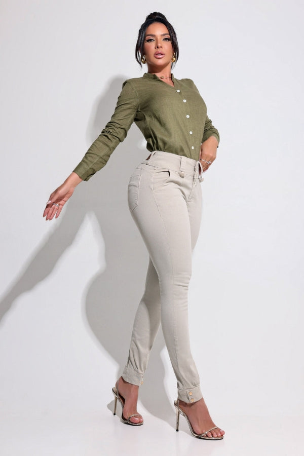 Alice™ Sculpting Skinny Jeans with Hem Detail