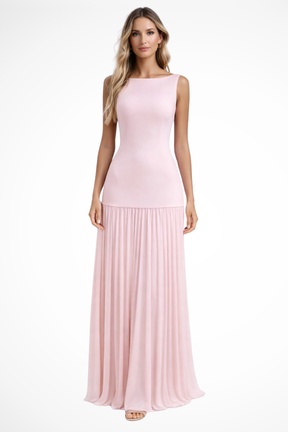 Eline | Women Elegant Pleated Formal Maxi Dress