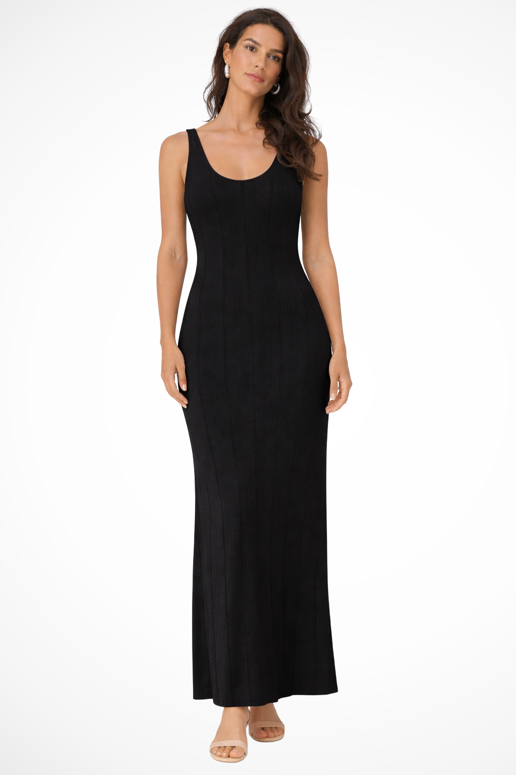Serena | Women Sleeveless Knit Maxi Summer Wedding Guest Dress