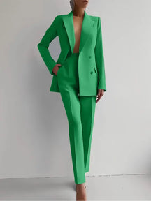 Sophia | Tailored Cigarette Pantsuit