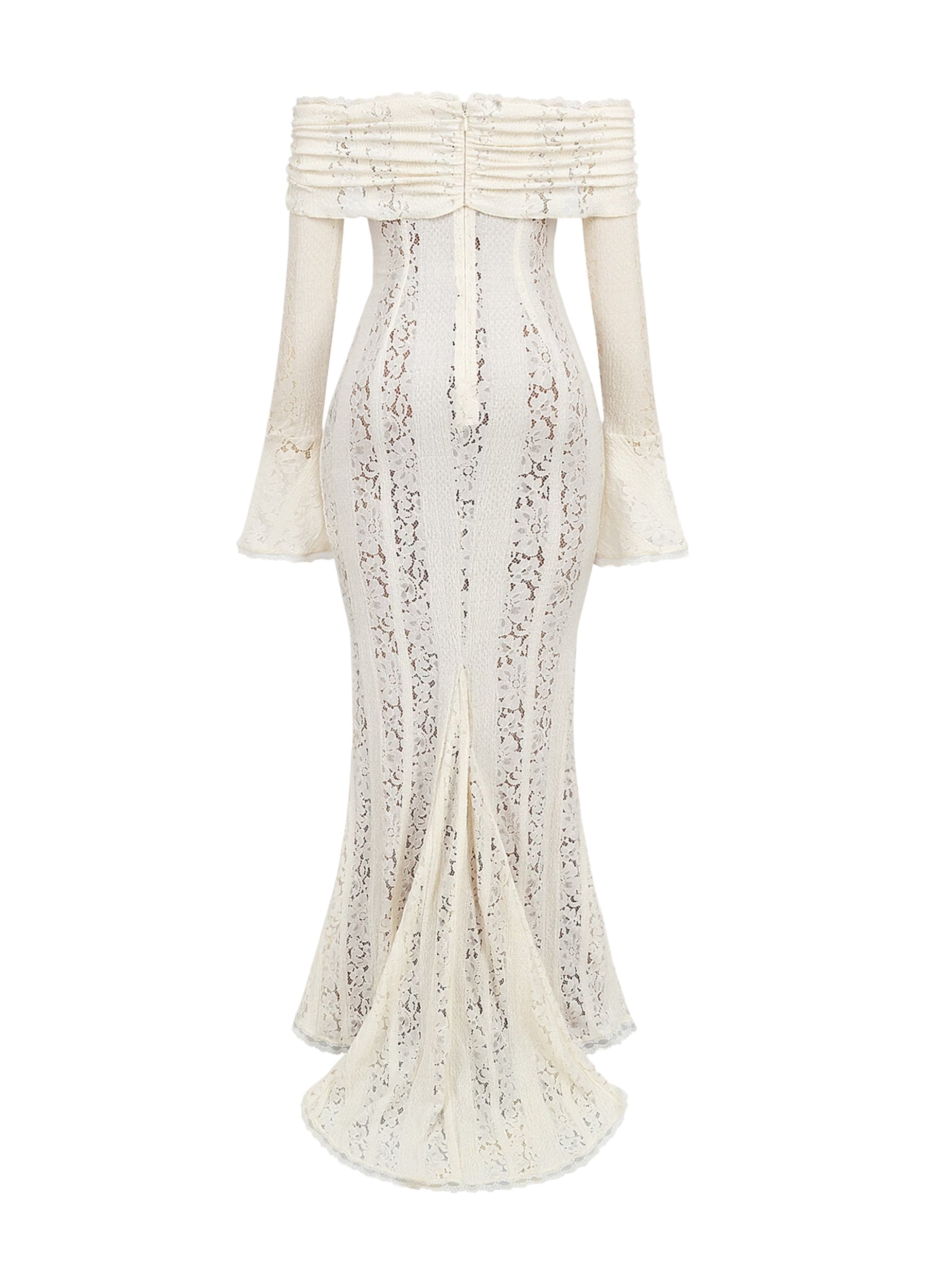 Arielle Lace Maxi Dress – White