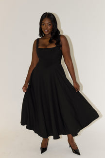 Maréva – Elegant Midi Flow Dress