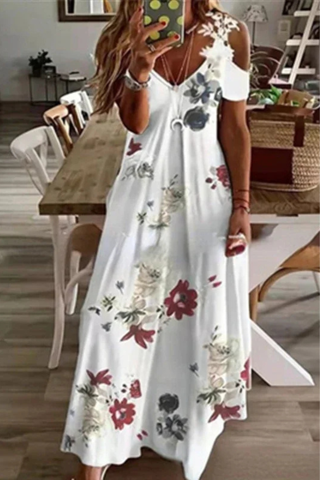 Rosana | Women Floral Sleeveless Summer Maxi Dress