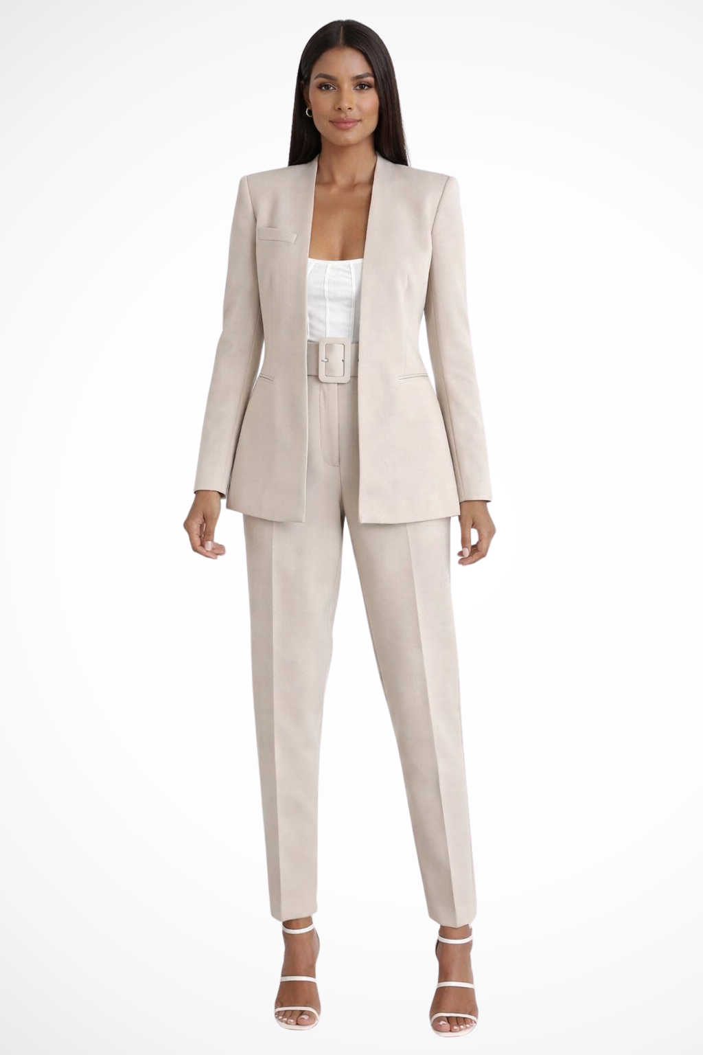 Josephine | Women Tailored Blazer and Wide Leg Trousers Suit Set