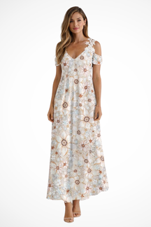 Rosana | Women Floral Sleeveless Summer Maxi Dress