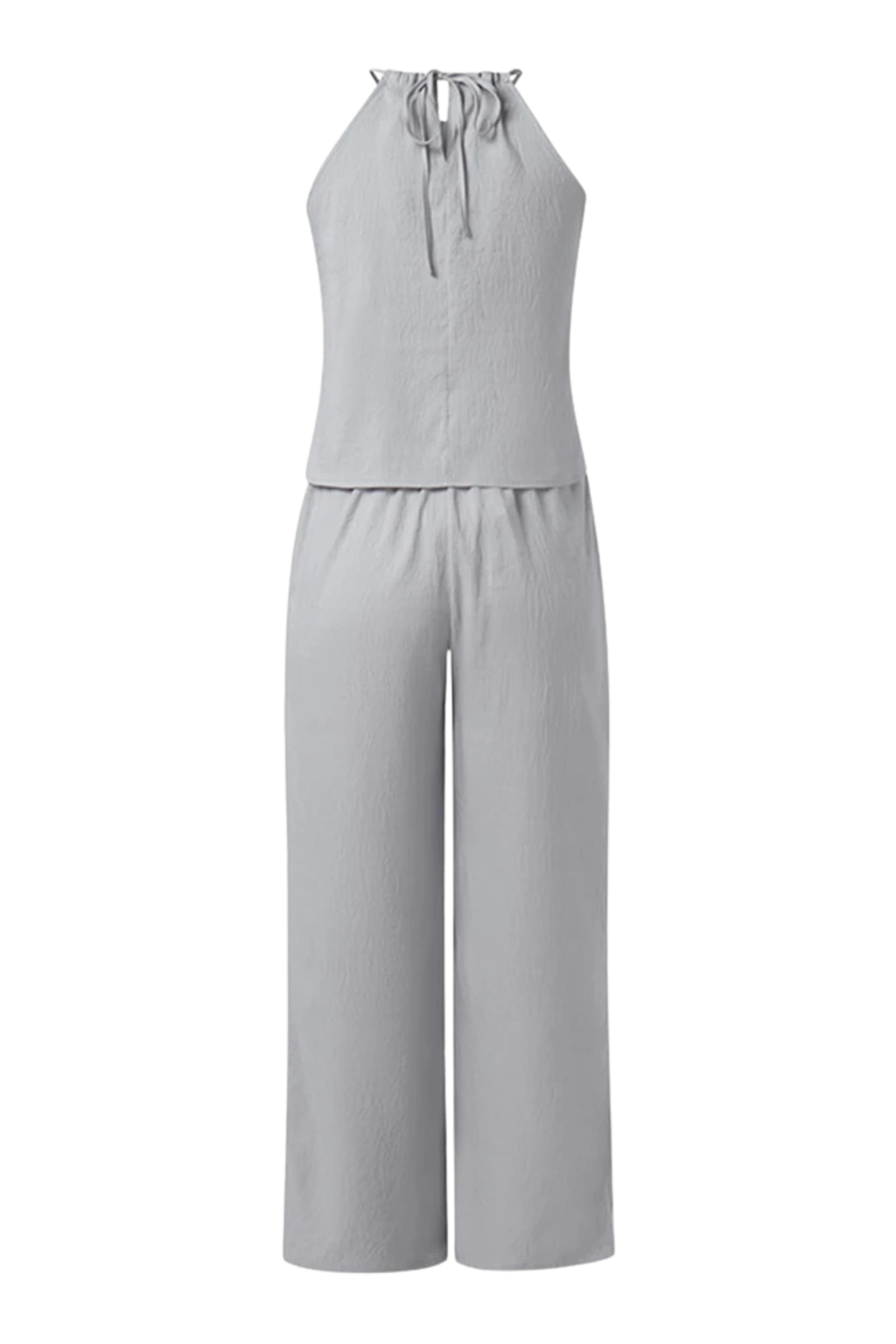 Amy | Women Halter Top and Wide Leg Trousers Summer Suit