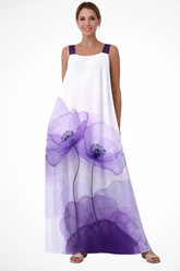 Mabel | Women Floral Print Sleeveless Summer Maxi Dress