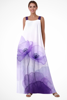 Mabel | Women Floral Print Sleeveless Summer Maxi Dress