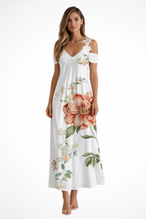 Rosana | Women Floral Sleeveless Summer Maxi Dress