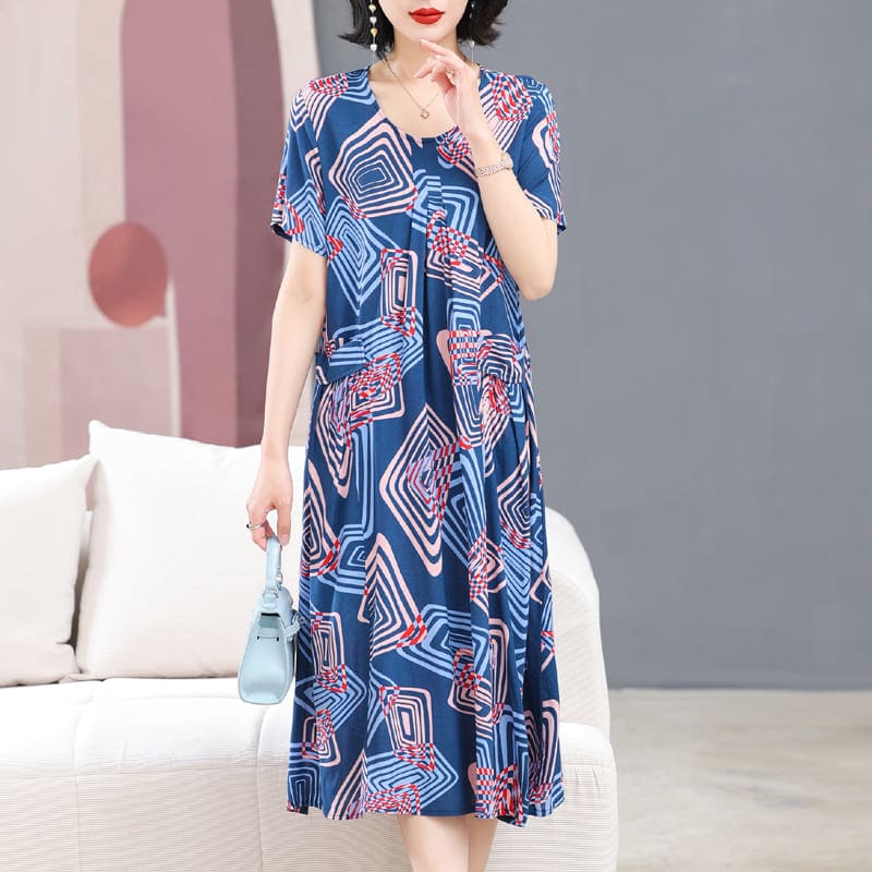 Vestido Etampado Mabel - Conforto e Elegância