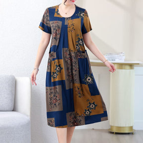 Vestido Etampado Mabel - Conforto e Elegância